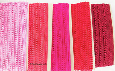 Pink Thread Lace, Embroidery Lace Trims, Fringe Trim